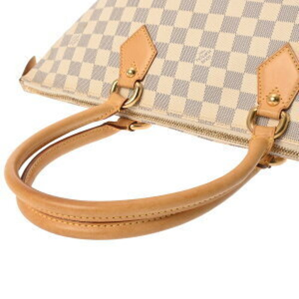 Louis Vuitton Damier Azur White Saleya Tote Bag White Canvas Handbag - Picture 3 of 7